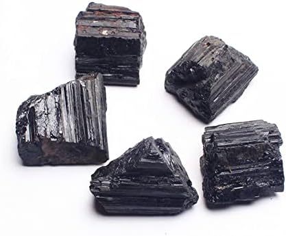 קסם טבעי של Oureco 30-400 גרם חצץ טורמלין שחור טבעי חצץ גולמי דגימה מינרלית ריפוי קריסטל