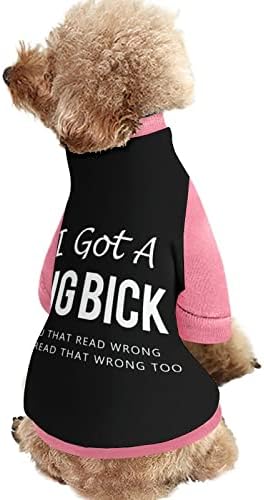 מצחיק יש לי סווטשירט דפיסת חיית מחמד של דפיס ביק עם סרבל סוודר של פליס לחתול כלבים עם עיצוב
