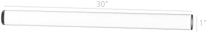 SufftureDisplays® 25 ממ קוטר x 30 מוט אקרילי ארוך מוט פרספקס מקל צלול לוציט מוטות שקוף לוציט למלאכות DIY