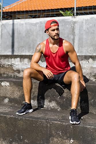 פירות 3 מארז אימון גופיות לגברים ללא שרוולים מהיר יבש אימון כושר חולצות פיתוח גוף כושר שרירים גב טיז