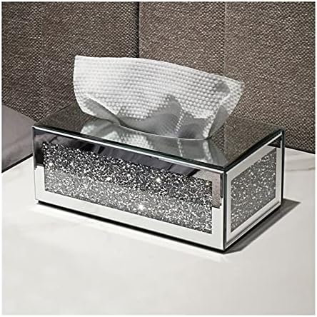 קופסת רקמות כיסוי אור יצירתי קופסת זכוכית יוקרה קופסת רקמות בית קופסת בית קופסת נייר קופסת שולחן עבודה מפיות קופסת