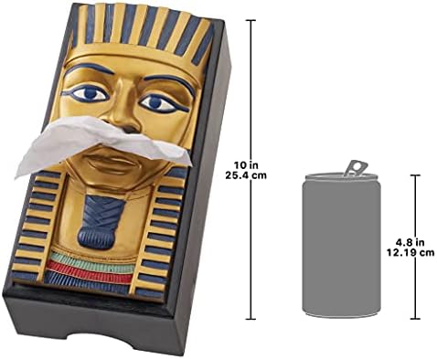 תכנן כיסוי תיבת רקמות טוסקנו - קינג תות מצרי מחזיק קופסת רקמות - קופסת טואלט