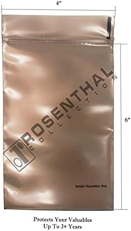 רוזנטל אוסף אנטי להכתים מניעת שקיות מושלם עבור תכשיטי אחסון חבילה של 10