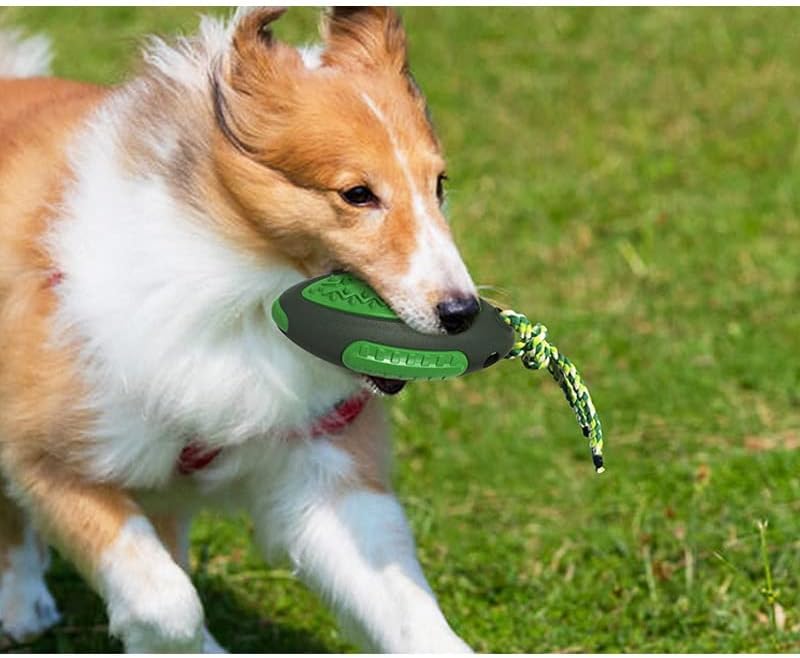 צעצועים לעיסה של כלבים מצוננים, כלב צועק צעצועי רוגבי חיית מחמד צעצוע IQ צעצוע צעצוע אינטראקטיבי צעצוע נקי שיניים נקי מתאים