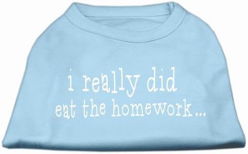 באמת אכלתי את שיעורי הבית Scrprint חולצת כלבים