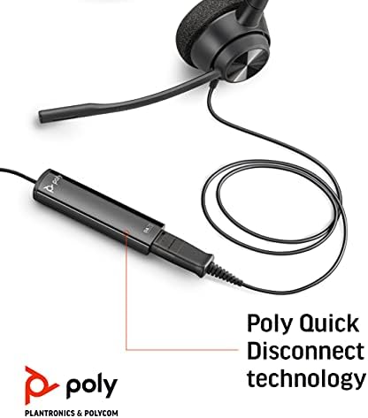 פולי - DA75 USB -A/USB -C מתאם דיגיטלי - עובד עם אוזניות ניתוק מהירות של פולי טלפוני - הגנת שמיעה אקוסטית - עבודות