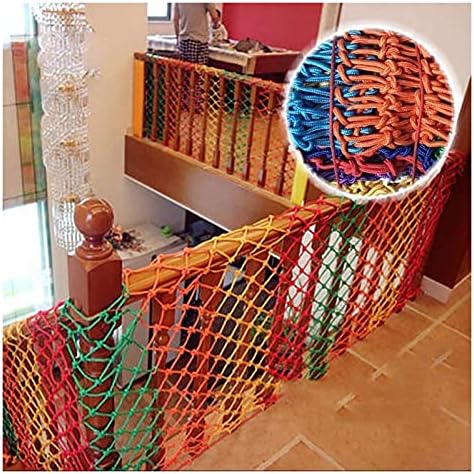 Awsad Nylon Net Safety Net Hammock טיפוס נדנדה רשת מעקה לילדים מדרגות מדרגות מרפסת רשת הגנה ， רשת 10 סמ צבע: