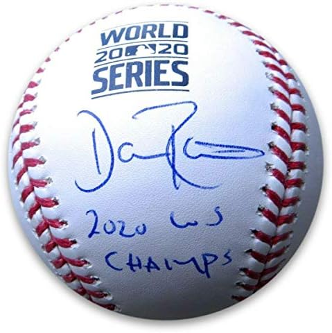 דייב רוברטס חתם על חתימה בייסבול 2020 סדרת העולם WS Champs Dodgers MLB - כדורי בייסבול עם חתימה