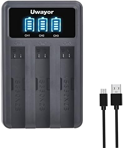תחנת מטען Uwayor USB עבור Insta360 One X2 360 מצלמה, מטען סוללות תואם ל- Insta360 One X2