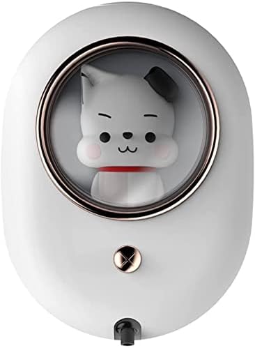 DVTEL SEFAX מתקן סבון אוטומטי עם מנורה, אינדוקציה רכבה על קיר נוזלי סבון מתקן סבון USB נטענת לחדר אמבטיה המתאים לחדר אמבטיה