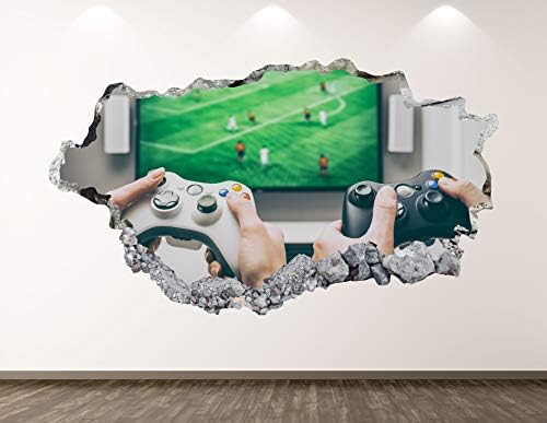מבקר משחקי משחקי ההר ווסט קיר מדבקות אמנות תפאורה 3D מסוף מנוסק מדבקת קיר קיר חדר ילדים מתנה בהתאמה אישית BL111