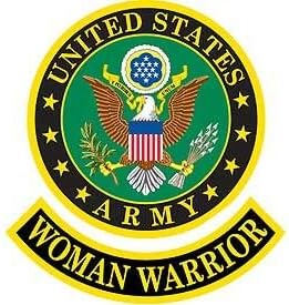 צבא ארצות הברית, לוחם האישה - טלאים רקומים, ברזל איכותי על טלאי - 3.625