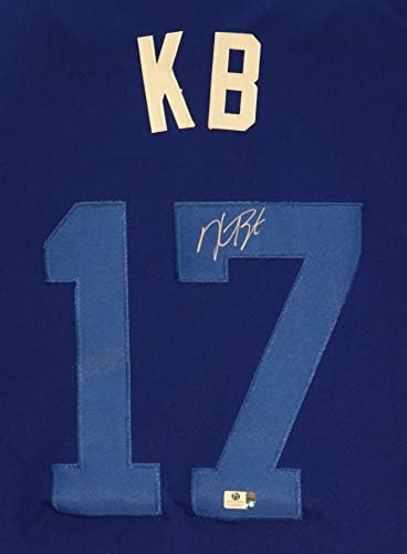 קריס בראיינט שיקגו קאבס חתום על חתימה של שנת 2017 שחקנים סוף שבוע KB 17 ג'רזי COA