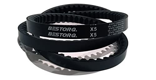 BestorQ 3VX670 חגורת V גומי, קצה גולמי/מכוסה, שחור, 67 אורך x 0.38 רוחב x 0.32 גובה, חבילה של 10