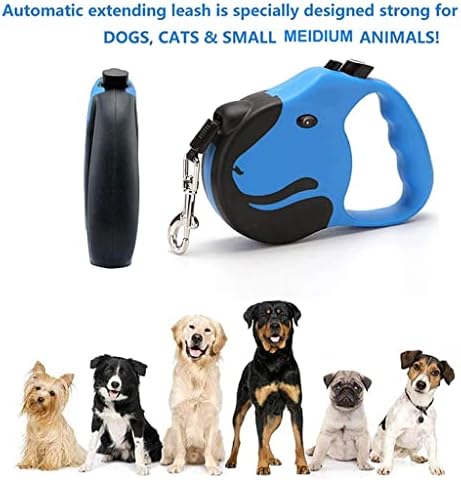 DHDM חגורת כלבים נשלפת אוטומטית חזקה -ידית חינם חינם עופרת חיית מחמד לגור קטן ומדיום