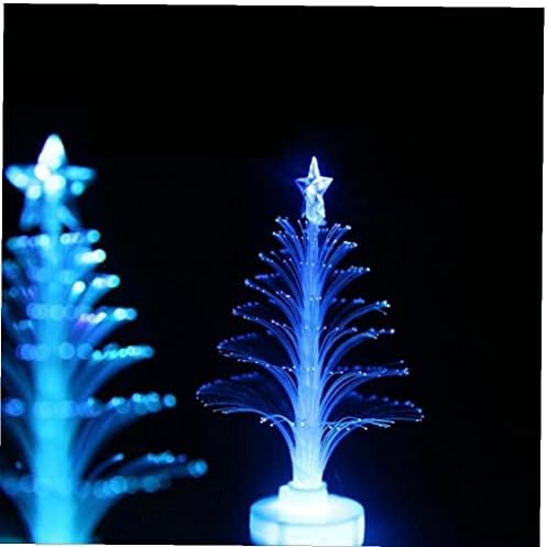 Zonster Mini חג המולד חג המולד עץ עץ LED צבע החלפת אור שנה חדשה עץ שולחן שולחן שולחן קישוט קישוט קישוטים לילדים בנים בנים