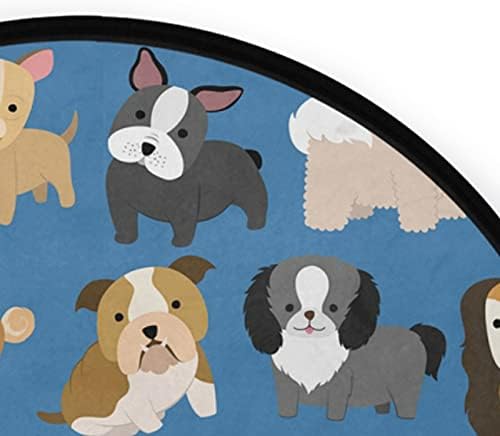 שטיחים בגורים רכים עגולים בגודל 3 רגל שטיחים חמודים כלב חמוד משתלת פליימאט שטיחים לילדים משחק חדר שינה חדר שינה חדר מגורים