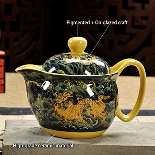 ערכת תה קרמיקה חרסינה כוס חרסינה סיר דרקון קומקום תה Kungfu TeaseT Puer כלי תה yubin1993