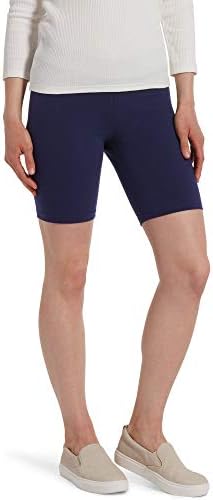 מכנסיים קצרים של אופני כותנה עם המותניים הגבוהים של נשים
