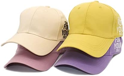 בייסבול כובע לנשים גברים מקרית מתכוונן אבא כובע קיץ קרם הגנה כפת כובע עם מגן היפ הופ חיצוני ספורט כובע
