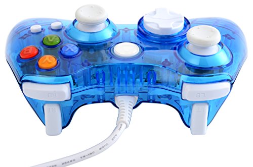 בקר משחק מחשב USB של SH-nin Wired עבור Xbox 360 Gamepad Blue