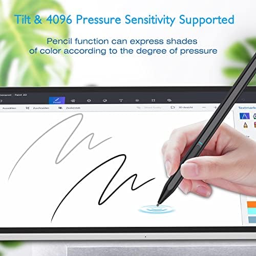Trakxy Stylus עט למשטח, עט דיגיטלי תואם ל- Microsoft Surface Pro x/9/8/7/6/5/4/3/מחשב נייד משטח 5/4/3/2/1/ללכת 3/2/1/ספר