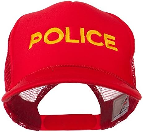 E4Hats.com משטרת הנוער רקומה רקמה כובע אחורי