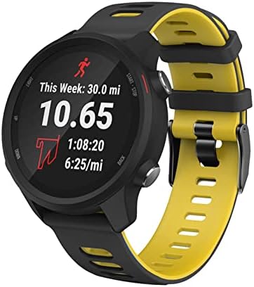 Bkuane Silicone Sport Strap for Garmin 245 צמיד שעון פס עבור Garmin Forerunner 245 645 Smartwatch 20 חגורת