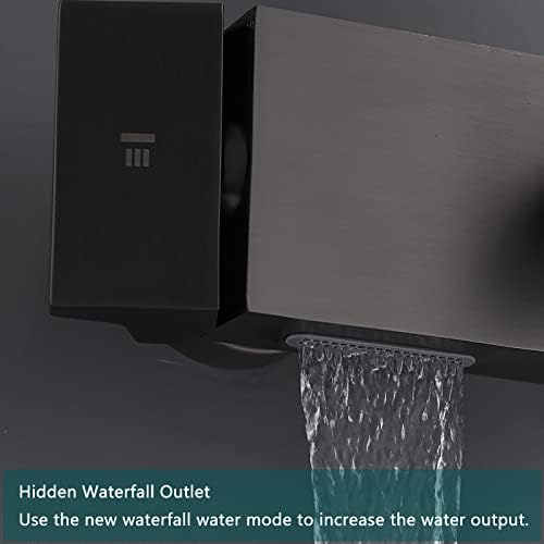 מקלחת ברז סט תרמוסטטי מקלחת מערכת קיר רכוב גשם מקלחת קומבו סט ידית אחת אמבטיה ומקלחת לקצץ ערכת 9 סנטימטרים גשם מקלחת
