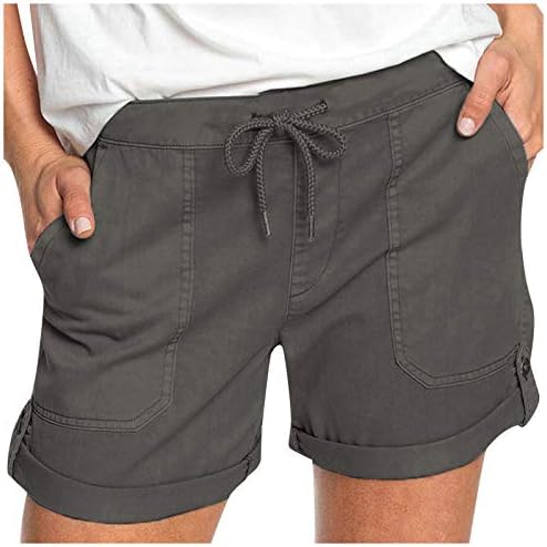 מכנסיים קצרים של UQGHQO לנשים קיץ מזדמן מכנסיים קצרים של נשים מזדמנים של המותניים המותניים הקצרים לנשים, אימון