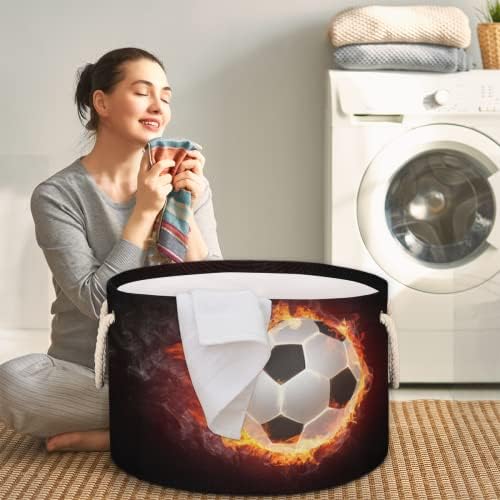 כדור כדורגל ספורט יורה סלים עגולים גדולים לאחסון סלי כביסה עם ידיות סל אחסון שמיכה למדפי אמבטיה פחים לארגון משתלת הילדה