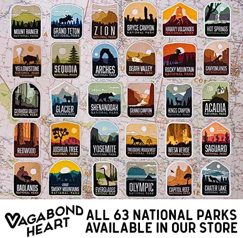 טלאי הפארק הלאומי האולימפי של Vagabond Heart - מזכרת אולימפית - ברזל על נסיעות
