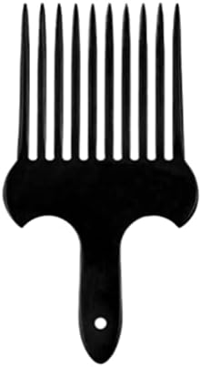 WKQifeil 2 חתיכות שיער מסרק מספרות שיניים גדולות מסרק שיער גדול של גברים מסרק תלת ממדי ידית מסרק שמן סלון ראש