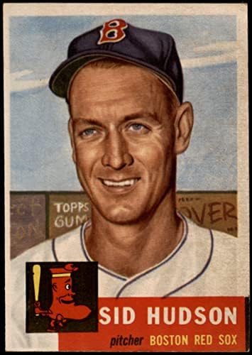 1953 Topps 251 Sid Hudson Boston Red Sox vg Red Sox