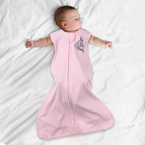 את בוטנים לביש שמיכת שינה שק עבור תינוק בנות, מוצק &מגבר; ורוד פרחוני, גדלים עד 12 חודשים