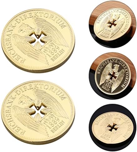 Pretyzoom גרמנית בנק קיסרי גרמני מטבעות זיכרון מצפיות זהב גרמניה אתגרי נשר צולב אתגרי מטבעות זיכרון זהב