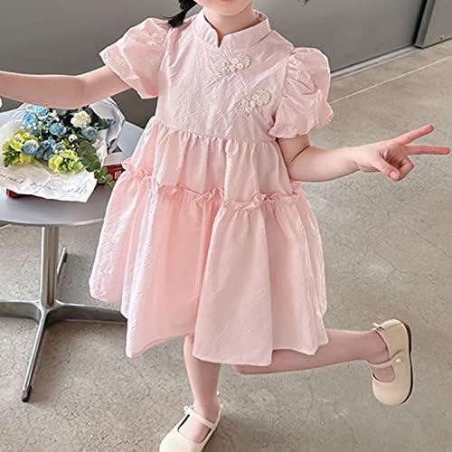 שמלת קגייד לתינוקת בנות משופרת צ ' ונגסאם שמלת קיץ סיני רוח האנפו נקבה תינוק קיץ פרח נסיכת שמלה