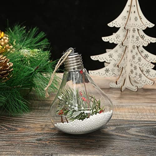 תלייה של זרנים חיצוניים חיצוניים מנורה LED שקופה נורה שטוחה נורה חג המולד מנורת בקבוק בקבוק קישוט יצירתי DIY מסיבת יום