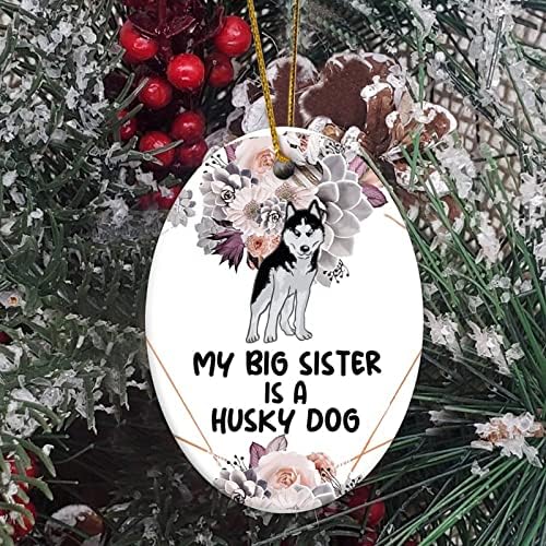 זיכרון תליון חג המולד קישוטי שלי גדול אחות הוא כלב גרייהאונד לחיות מחמד כלב חג המולד מזכרת תליון קישוטי קישוט