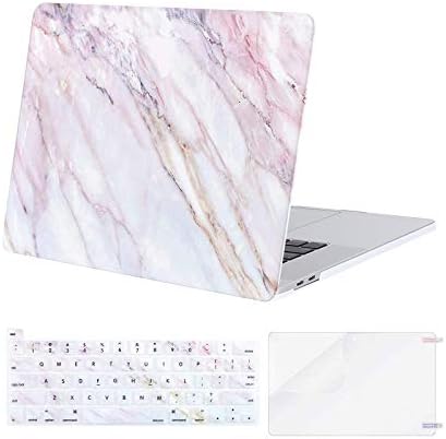 Mosiso תואם ל- MacBook Pro 16 אינץ 'מארז 2020 2019 שחרור A2141 עם סרגל מגע ומזהה מגע, דפוס פלסטיק מארז פגז קשה ומגן