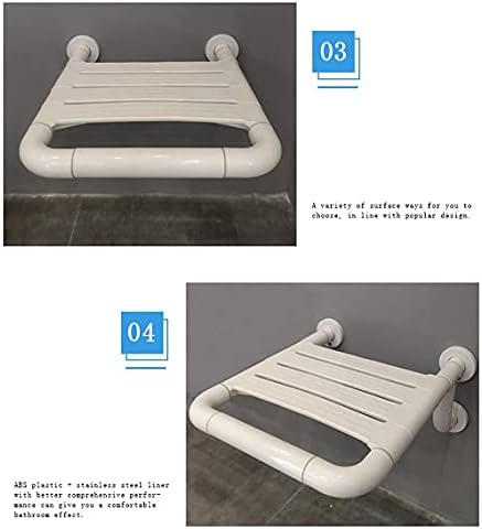 אמבטיה מקלחת קבוע אמבטיה כיסא מחסום-משלוח החלקה שרפרף קשישים נכים בטיחות החלקה אמבטיה שרפרף, נירוסטה + שרירי בטן פלסטיק, קל