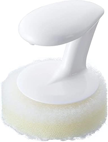 ספוג Washbasin של Mameita, לבן, כולל 4 חלפים, מיוצרים ביפן, קוטר 2.6 x גובה 3.0 אינץ