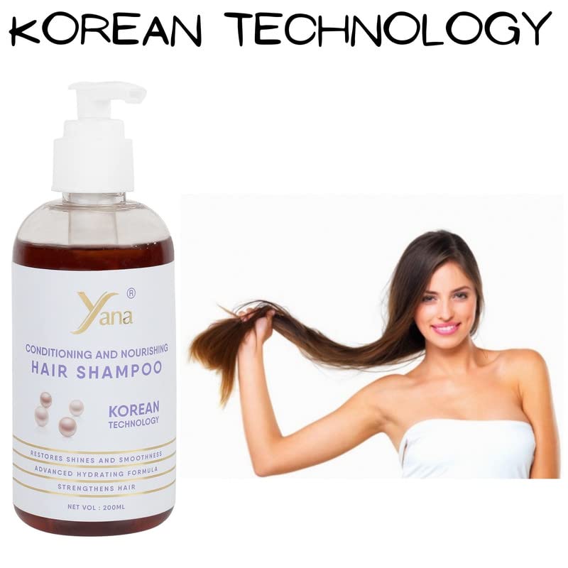 שמפו שיער של יאנה עם טכנולוגיה קוריאנית שמפו טבעי ומרכך לגברים