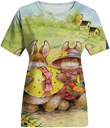 חולצת טריקו של ארנב פרחוני פרחוני חמוד חולצות פסחא חמודות.