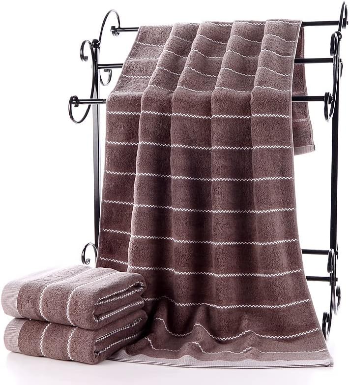 Yebdd מהיר יבש 3 חלקים מגבות כותנה 1 מגבת רחצה 2 מגבות יד לנשים מבוגרים בצבע אחיד אמבטיה מגבת גדולה