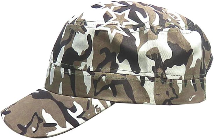 כובע צבא סגנון צוער מתכוונן יוניסקס, כובע לוגו דיגיטלי של קאם לגבר ונשים, סגנון צבאי יומיומי בסיסי