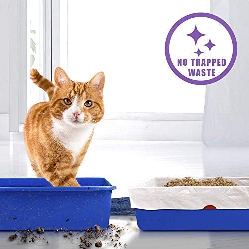 אלפאפט גדול במיוחד חתול המלטת תיבת ספינות - 6 קופסות-כבד החובה 2 מיל עבה פלסטיק, חכם שרוך אניה לסילוק קל - שטוח תחתון עבור