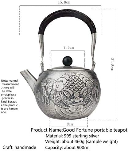 קומקום טהור קונג פו סט תה ייצור ידני ייצור טהור 999 מים חמים