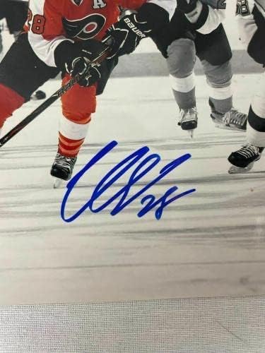 Claude Giroux חתום על חתימה 8x10 צילום זרקור JSA - תמונות NHL עם חתימה