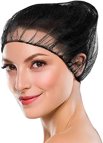 רשת שיער חד פעמית של ABC לגברים ונשים, רשתות שיער חד פעמיות ניילון עם קצה אלסטי, כובעי בופנט נמתחים חד פעמיים